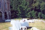 Terrasse extérieure en herbe